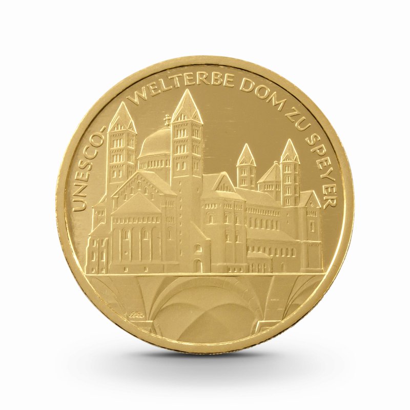Münze 100 Euro Gold Speyer Vorderseite